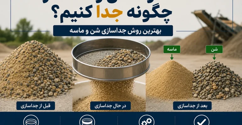 جداسازی مخلوط شن و ماسه