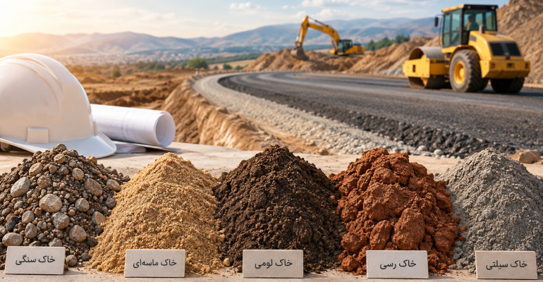 انواع خاک در راهسازی