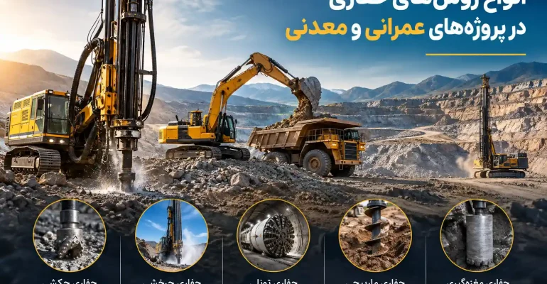 انواع روش های حفاری